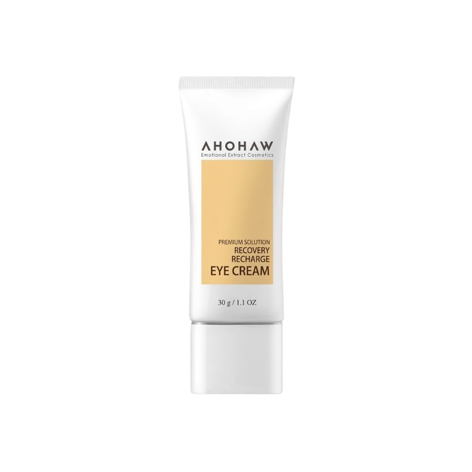 Kem dưỡng cân bằng ẩm cải thiện nếp nhăn vùng quanh mắt Ahohwa Premium Solution Recovery Recharge Eye Cream