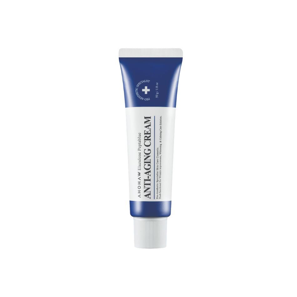 Kem dưỡng phục hồi trẻ hóa tế bào sinh học Ahohwa Elazulene Peptablue Anti-Aging Cream