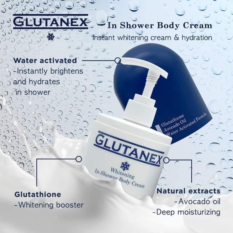 Kem dưỡng trắng Glutanex In-Shower Body Cream