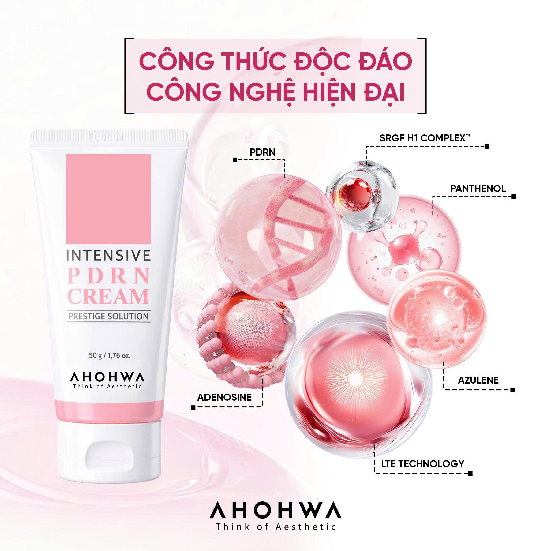 Kem tái thiết làn da nguyên bản trẻ hóa cấp độ tế bào Ahohwa Prestige Solution Intensive PDRN Cream