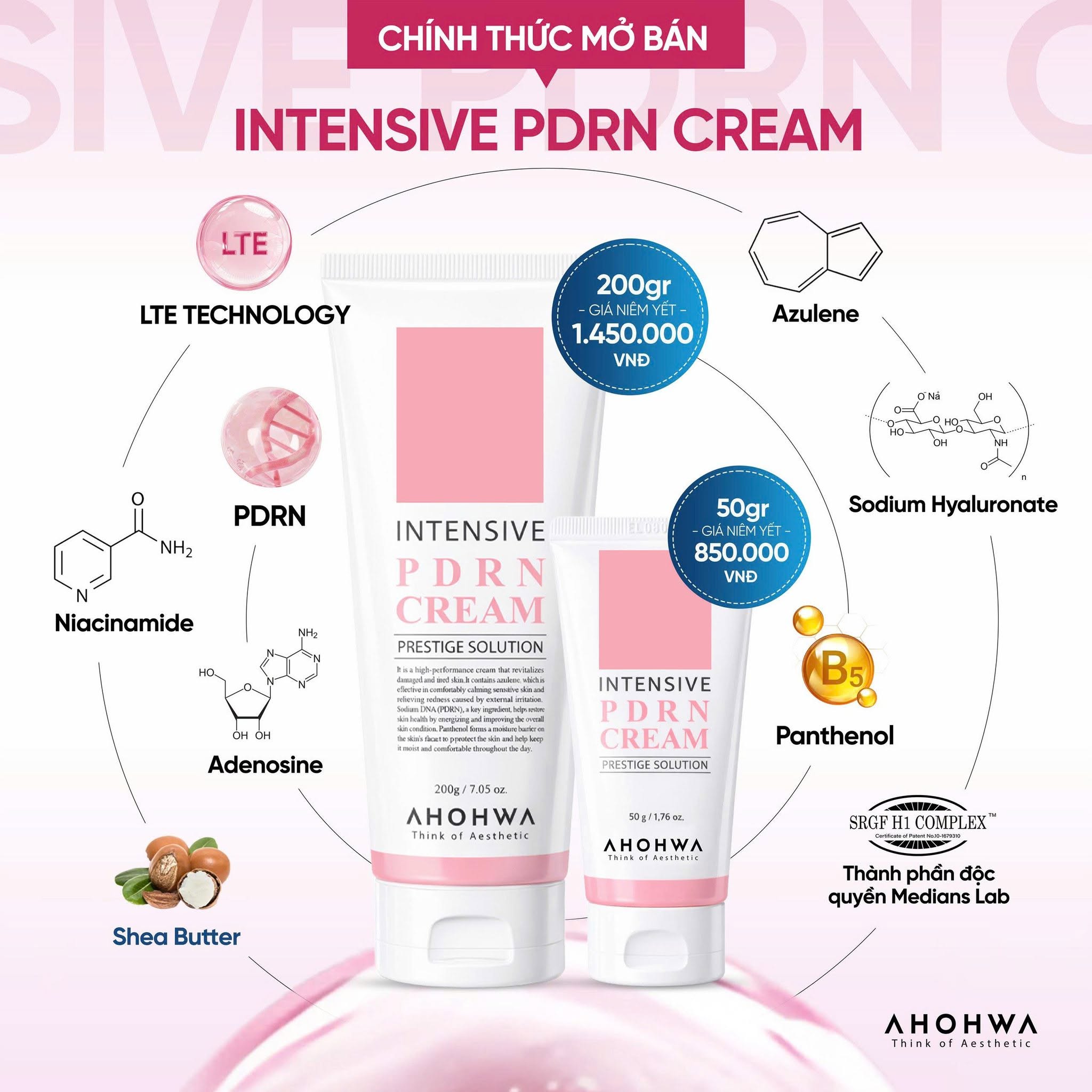 Kem tái thiết làn da nguyên bản trẻ hóa cấp độ tế bào Ahohwa Prestige Solution Intensive PDRN Cream
