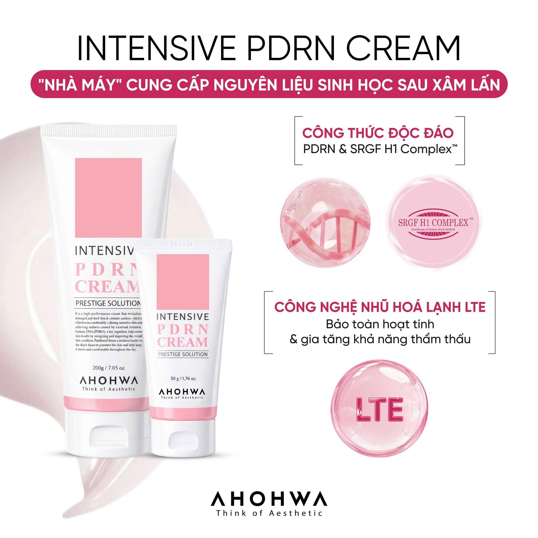 Kem tái thiết làn da nguyên bản trẻ hóa cấp độ tế bào Ahohwa Prestige Solution Intensive PDRN Cream