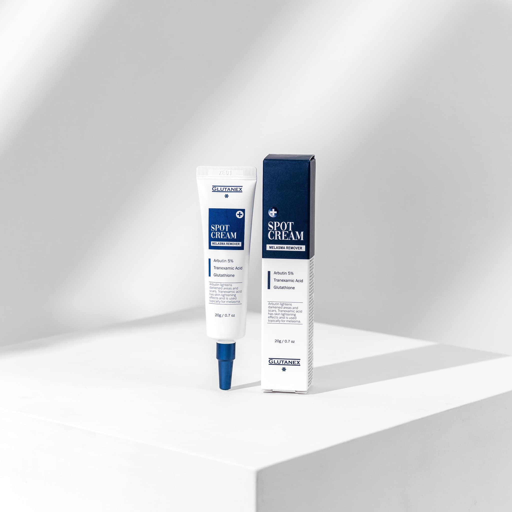 Kem Hỗ Trợ Mờ Nám, Cải Thiện Sắc Tố Da Glutanex Spot Cream Melasma Remover Arbutin 5%, Tranexamic Acid & Glutathione 20g Chính Hãng