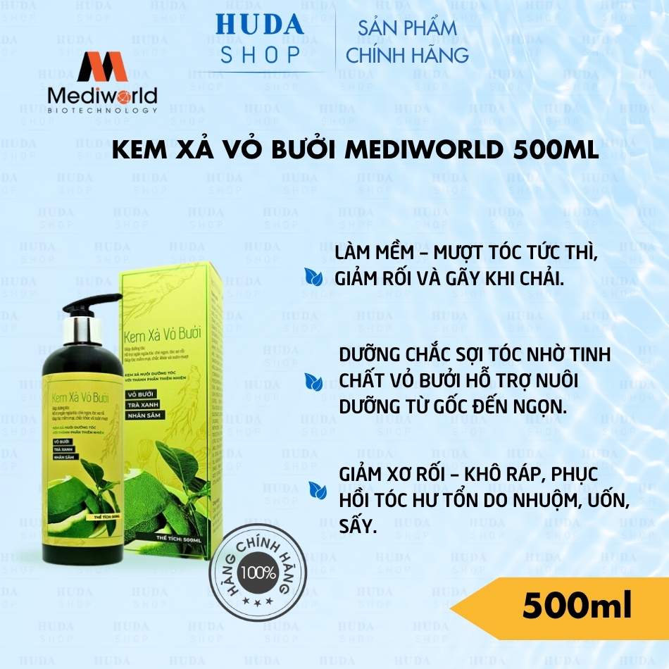Kem xả vỏ bưởi MEDIWORLD 500ml