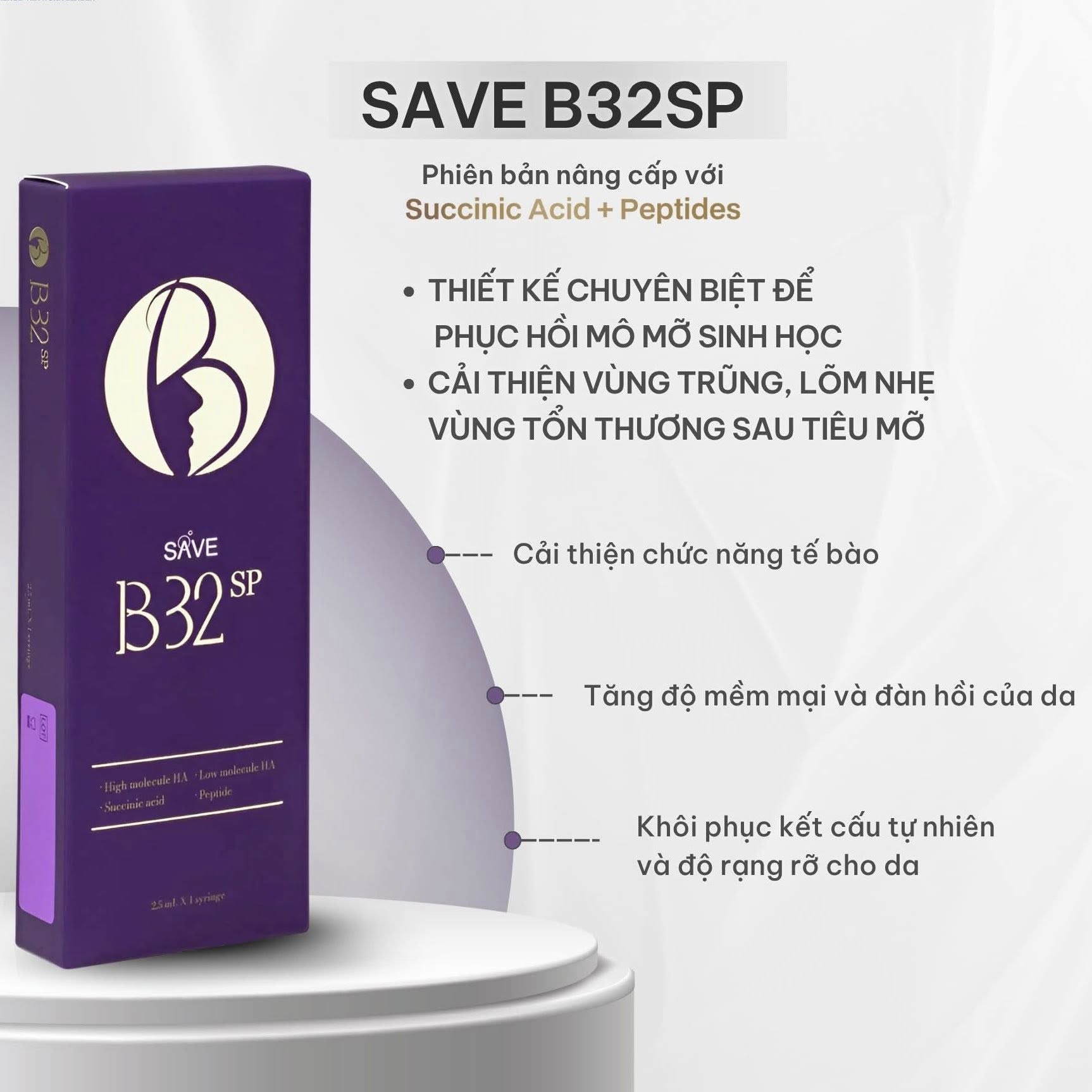 Liệu Trình Tiêm B.A.P SAVE B32 SP: Đỉnh Cao Trẻ Hóa Mô Mỡ Sinh Học