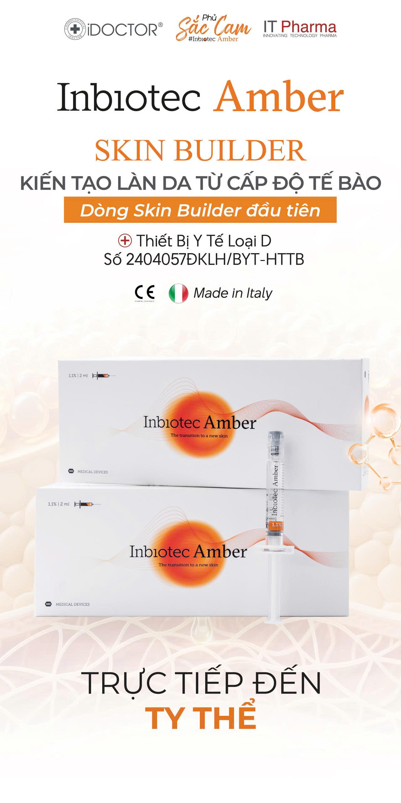 Liệu Trình Tiêm BAP Inbiotec Amber: Phác Đồ Phục Hồi & Trẻ Hóa Da Italy