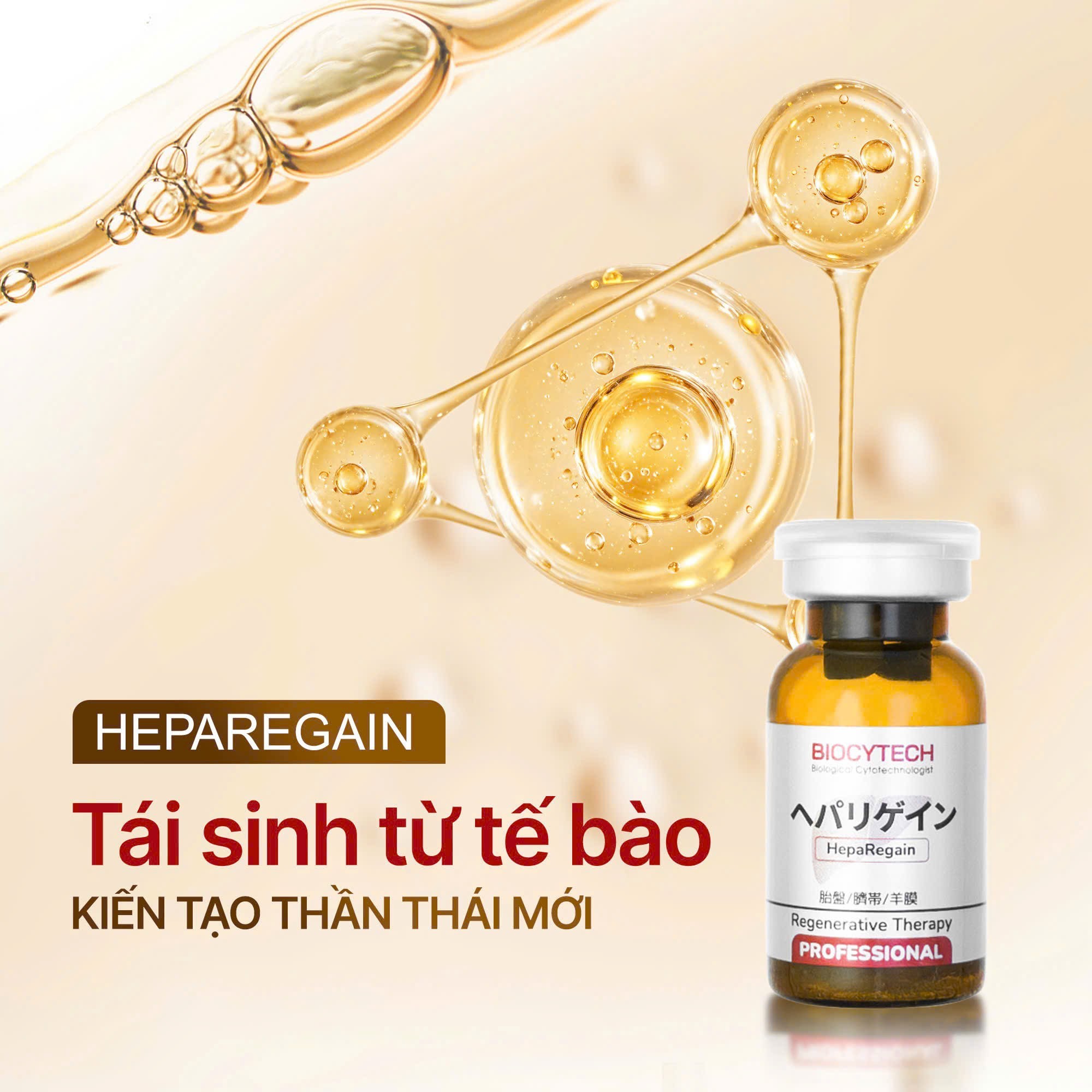 Liệu pháp tái tạo gan, cân bằng nội tiết Biocytech Heparegain Professional