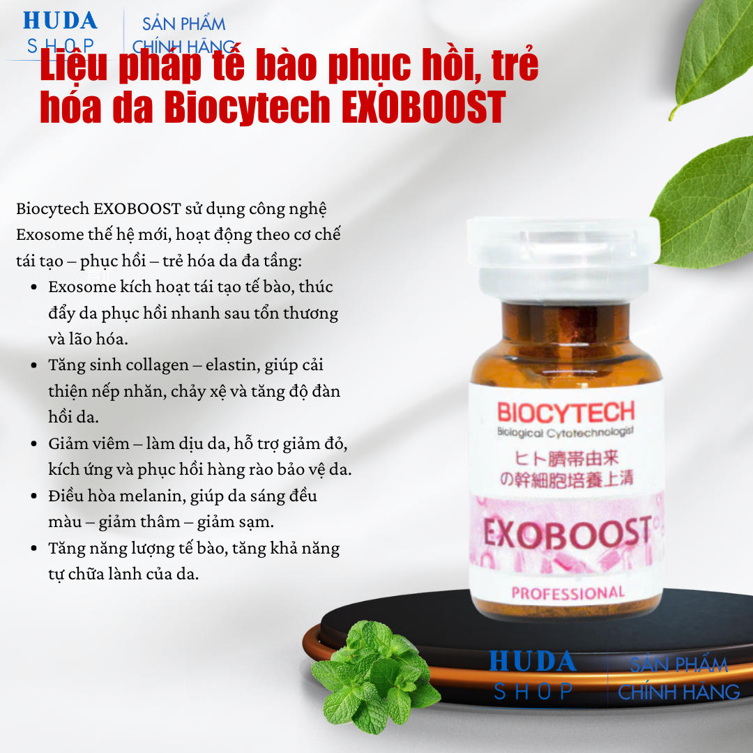 Liệu pháp tế bào phục hồi, trẻ hóa da Biocytech EXOBOOST