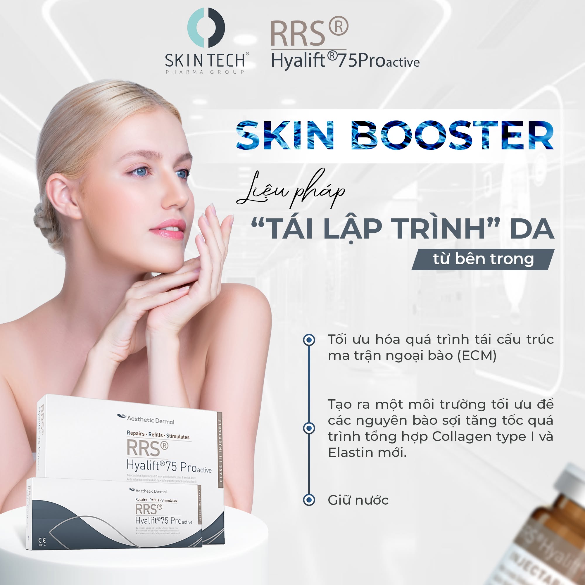 MESO CĂNG BÓNG DA RRS HYALIFT 75 SYRINGE SKIN TECH 3ML
