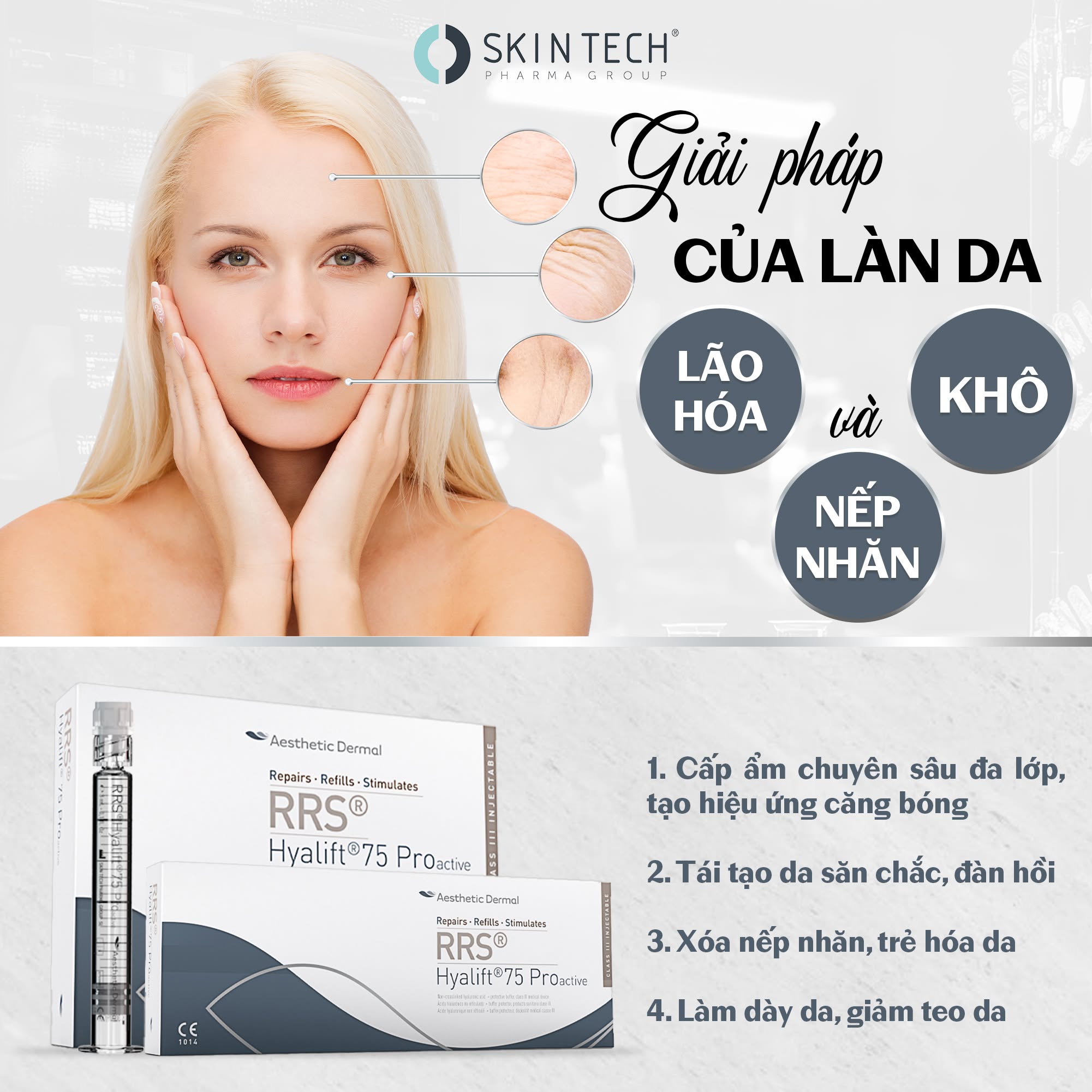 MESO CĂNG BÓNG DA RRS HYALIFT SKIN TECH 75 PRO 5ML