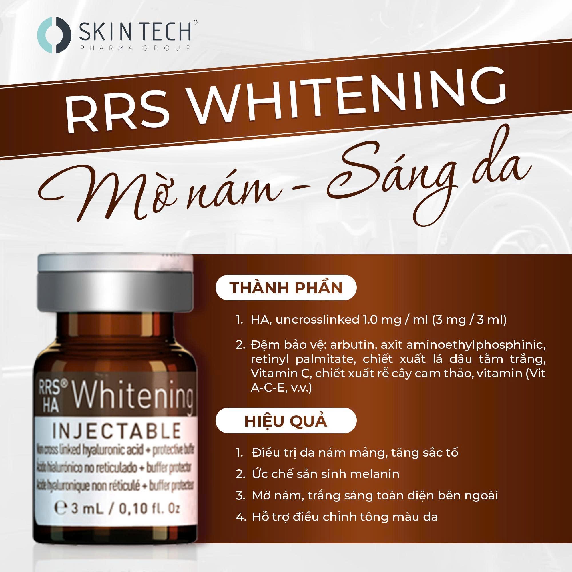 MESO SÁNG DA, MỜ NÁM RRS® HA WHITENING SKIN TECH 3ML