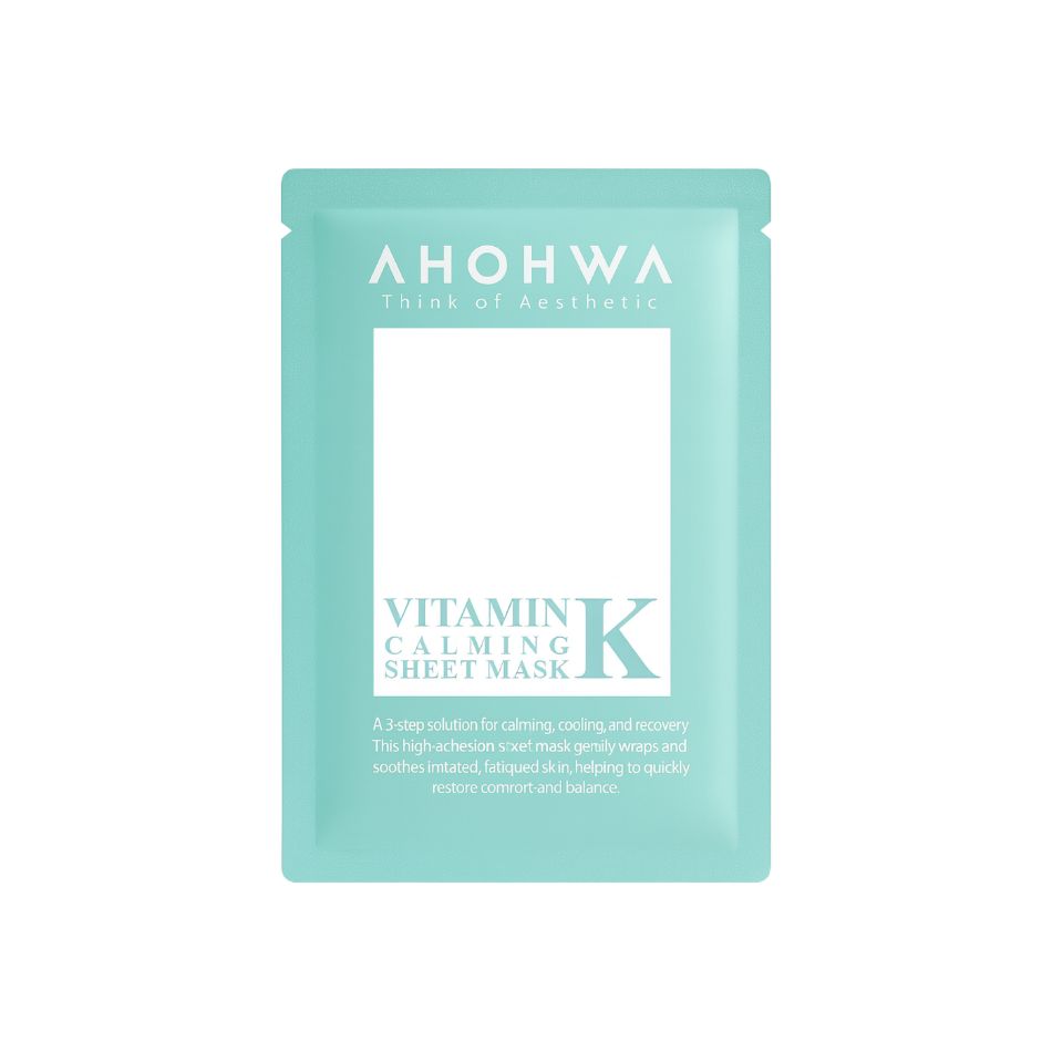 Mặt nạ giấy sinh học phục hồi vitamin K Ahohwa Vitamin K Calming Sheet Mask