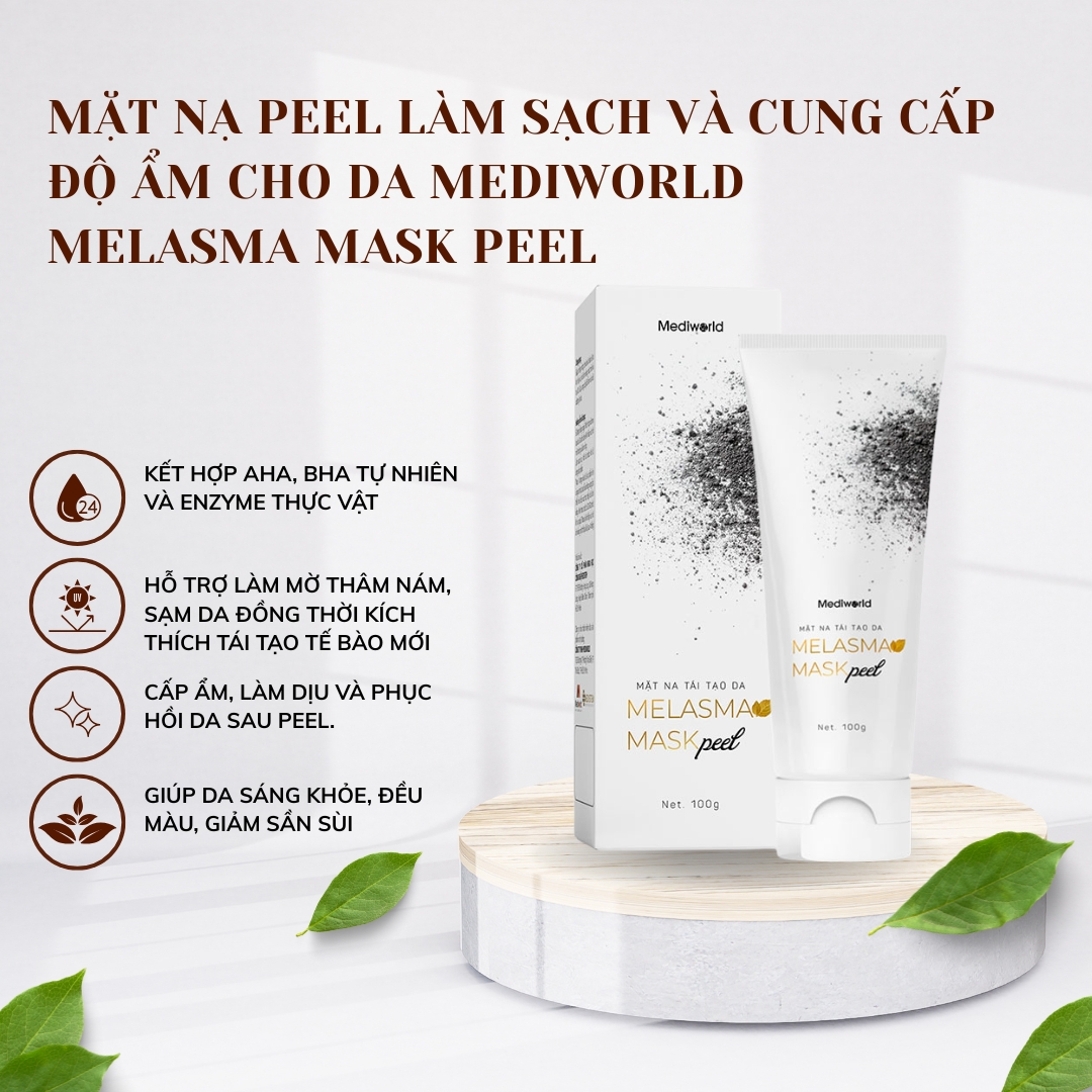 Mặt nạ peel làm sạch và cung cấp độ ẩm cho da Mediworld Melasma Mask Peel