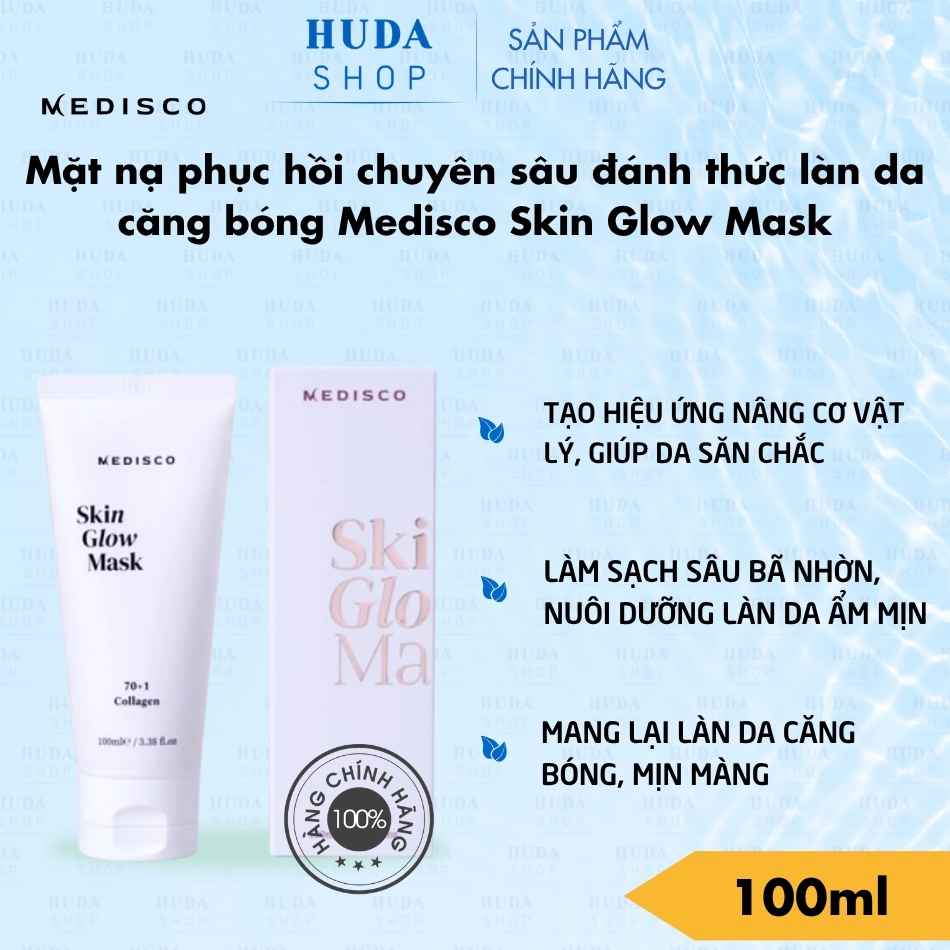 Mặt nạ phục hồi chuyên sâu đánh thức làn da căng bóng Medisco Skin Glow Mask