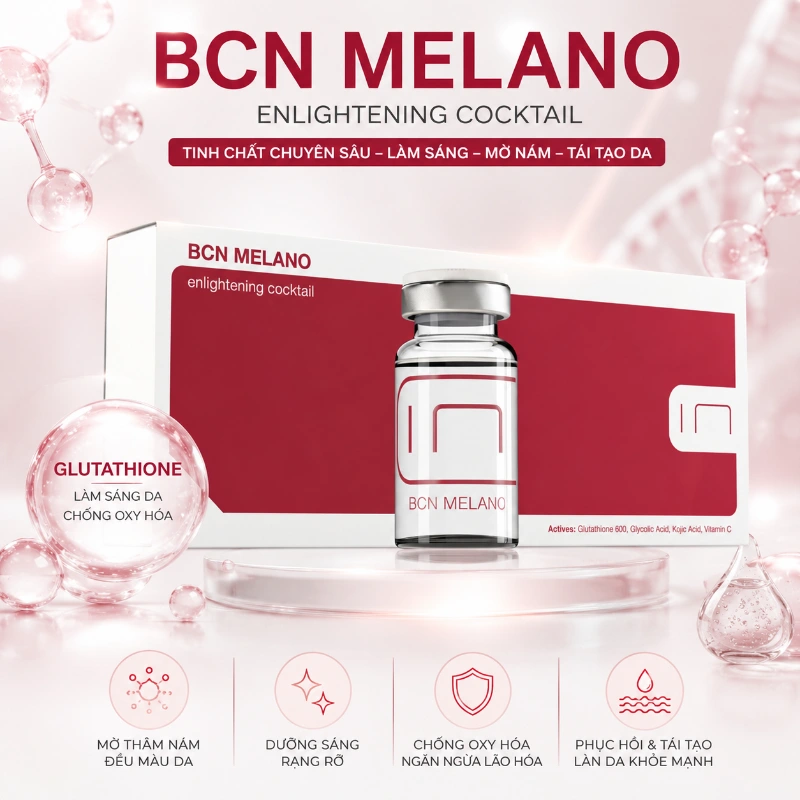 Tinh chất hỗ trợ giảm nám, thâm sạm, làm sáng da Melano Enlightening Cocktail BCN Tây Ban Nha