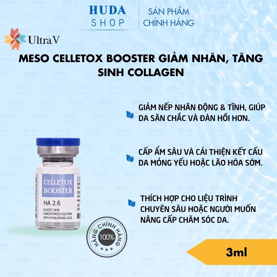 Meso CELLETOX BOOSTER giảm nhăn, tăng sinh collagen