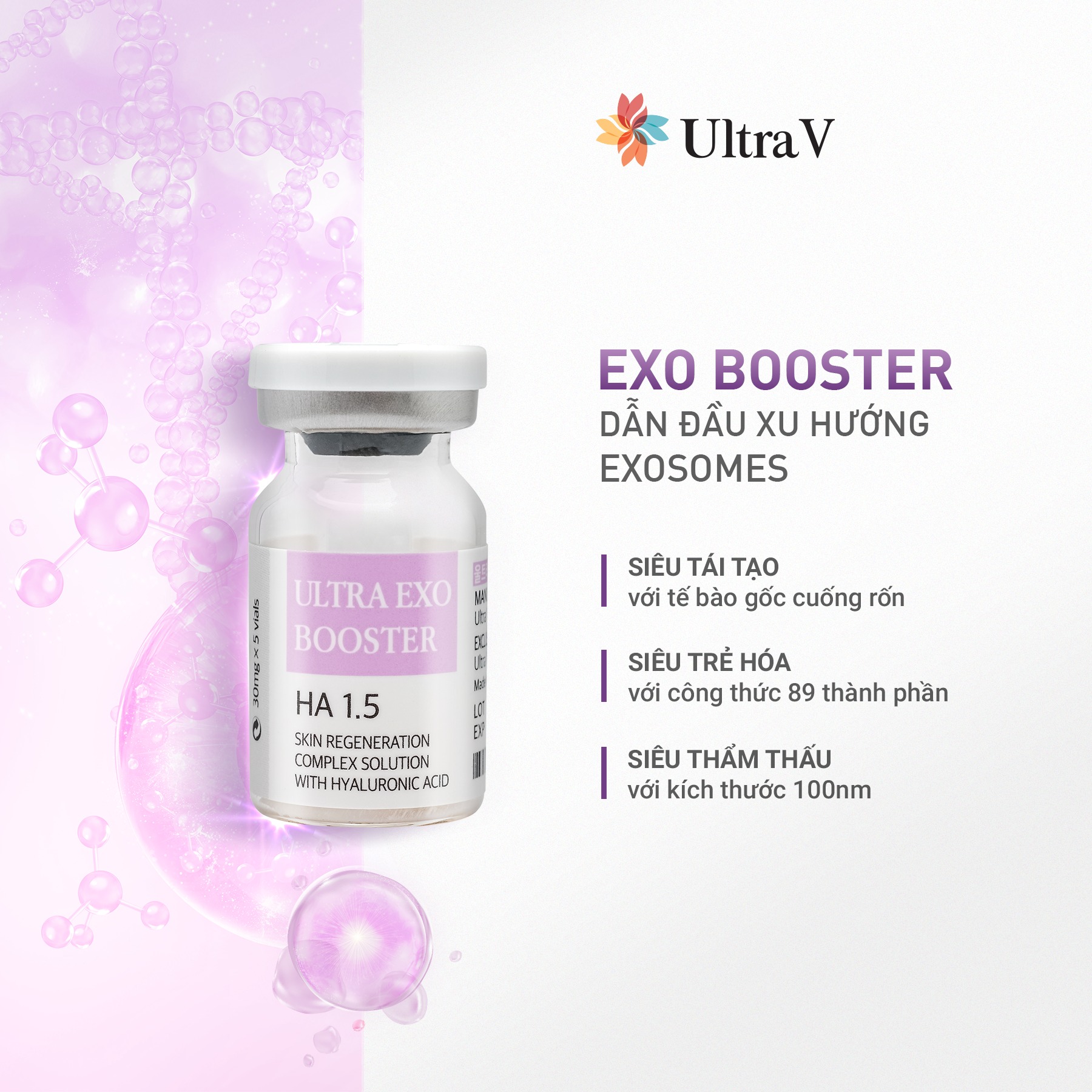 Meso EXO BOOSTER cải thiện kết cấu da, tăng đàn hồi da