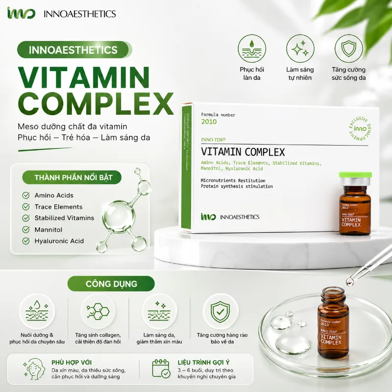 Meso Innoathestics VITAMIN COMPLEX trắng sáng, trẻ hoá da