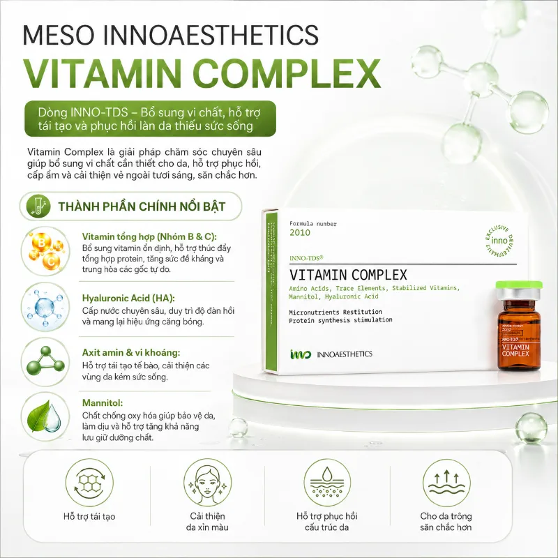 Meso Innoathestics VITAMIN COMPLEX trắng sáng, trẻ hoá da
