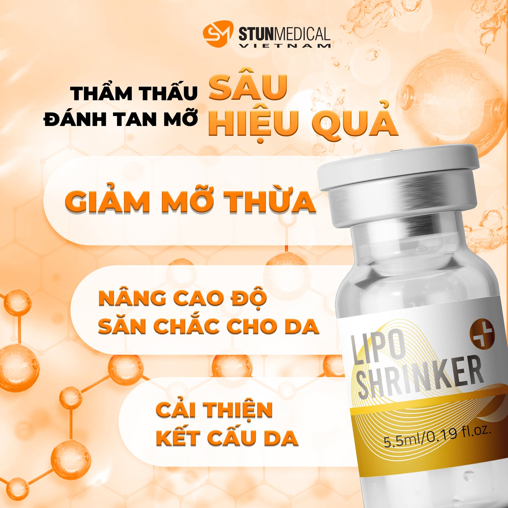 Meso giảm mỡ, cải thiện da xệ Lipo Shrinker 1 lọ 5,5ml