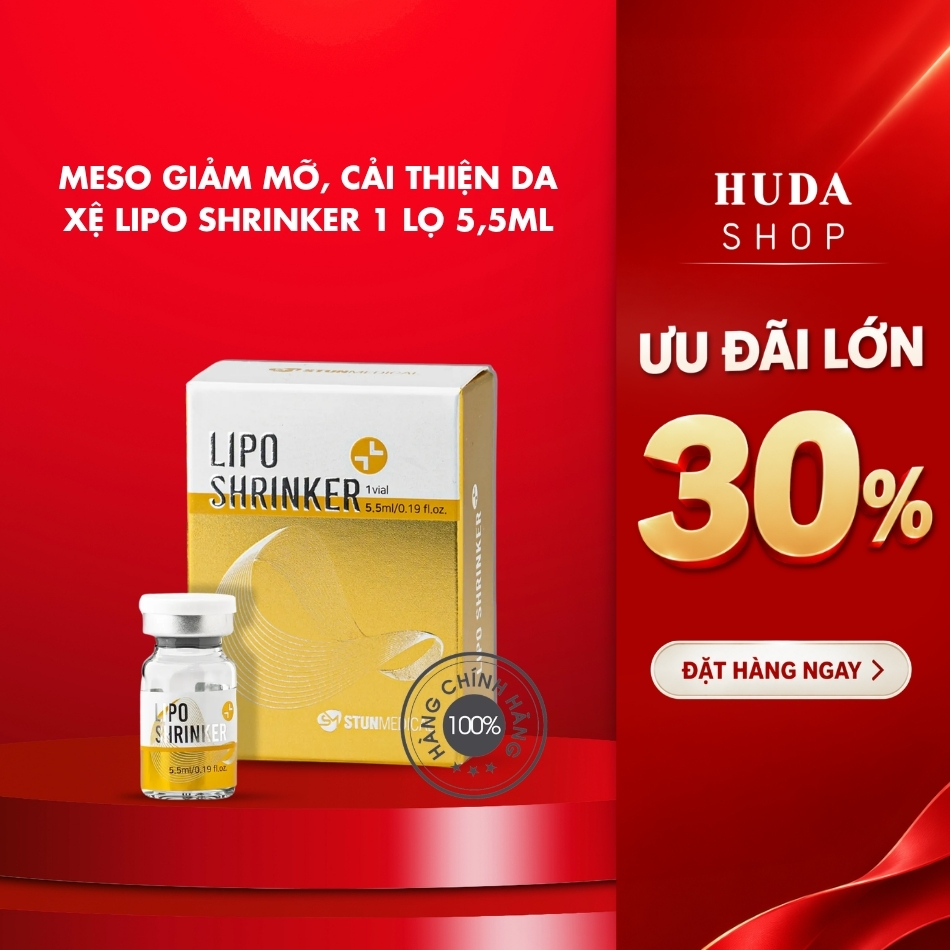 Meso giảm mỡ, cải thiện da xệ Lipo Shrinker 1 lọ 5,5ml
