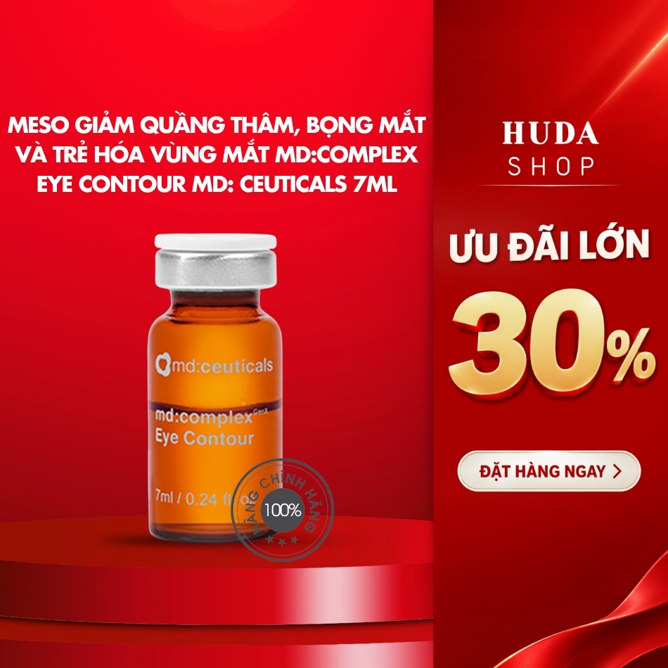 Meso giảm quầng thâm, bọng mắt và trẻ hóa vùng mắt Md:Complex Eye Contour MD: Ceuticals 7ml