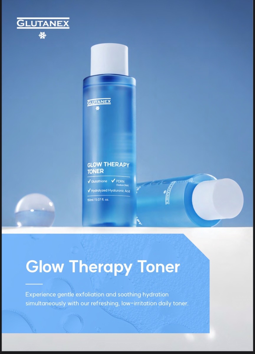 Nước Hoa Hồng Glutanex Glow Therapy Toner 150ml: Cân Bằng & Dưỡng Sáng