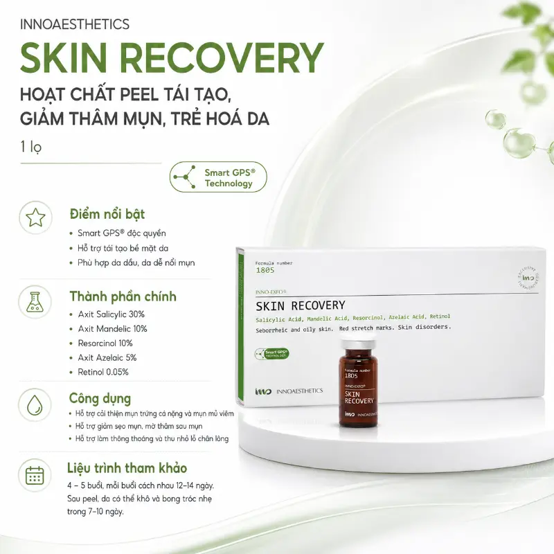 Peel Tái Tạo, Giảm Thâm Mụn, Trẻ Hóa Da Innoaesthetics Skin Recovery 1 LỌ