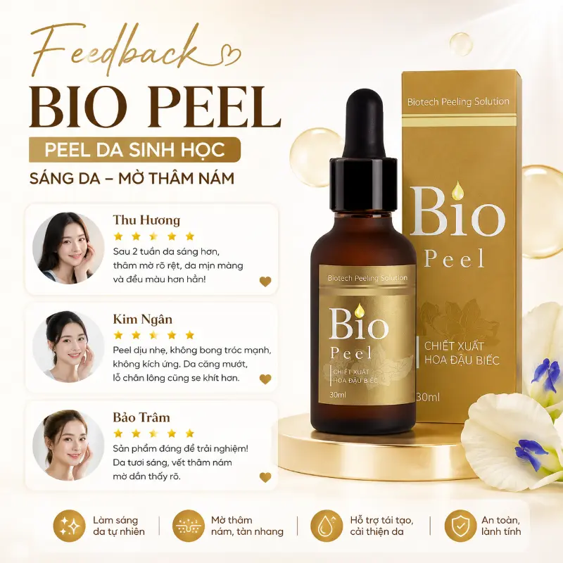 Peel da sinh học sáng da mờ thâm nám Bio Peel Mediworld