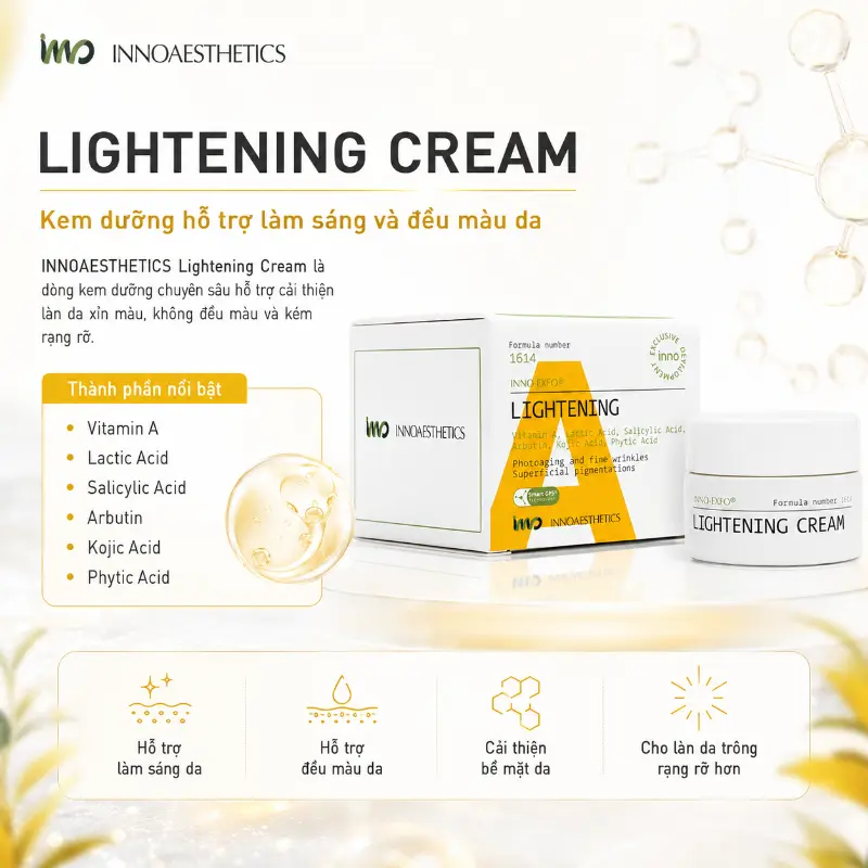 Peel hỗ trợ cải thiện mụn ẩn, mụn đầu đen, trẻ hóa da Lightening Innoaesthetics