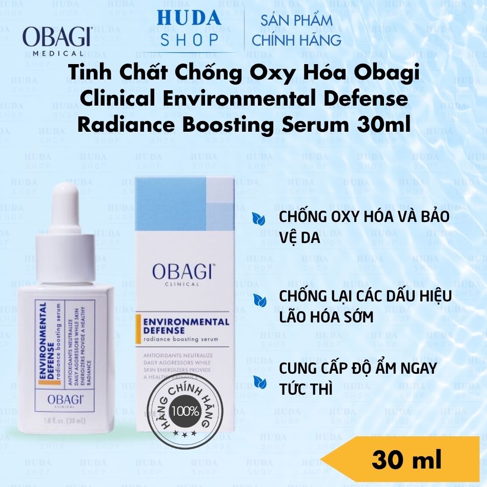 Serum Chống Oxy Hóa Obagi Clinical Environmental Defense Radiance Boosting Serum 30ml