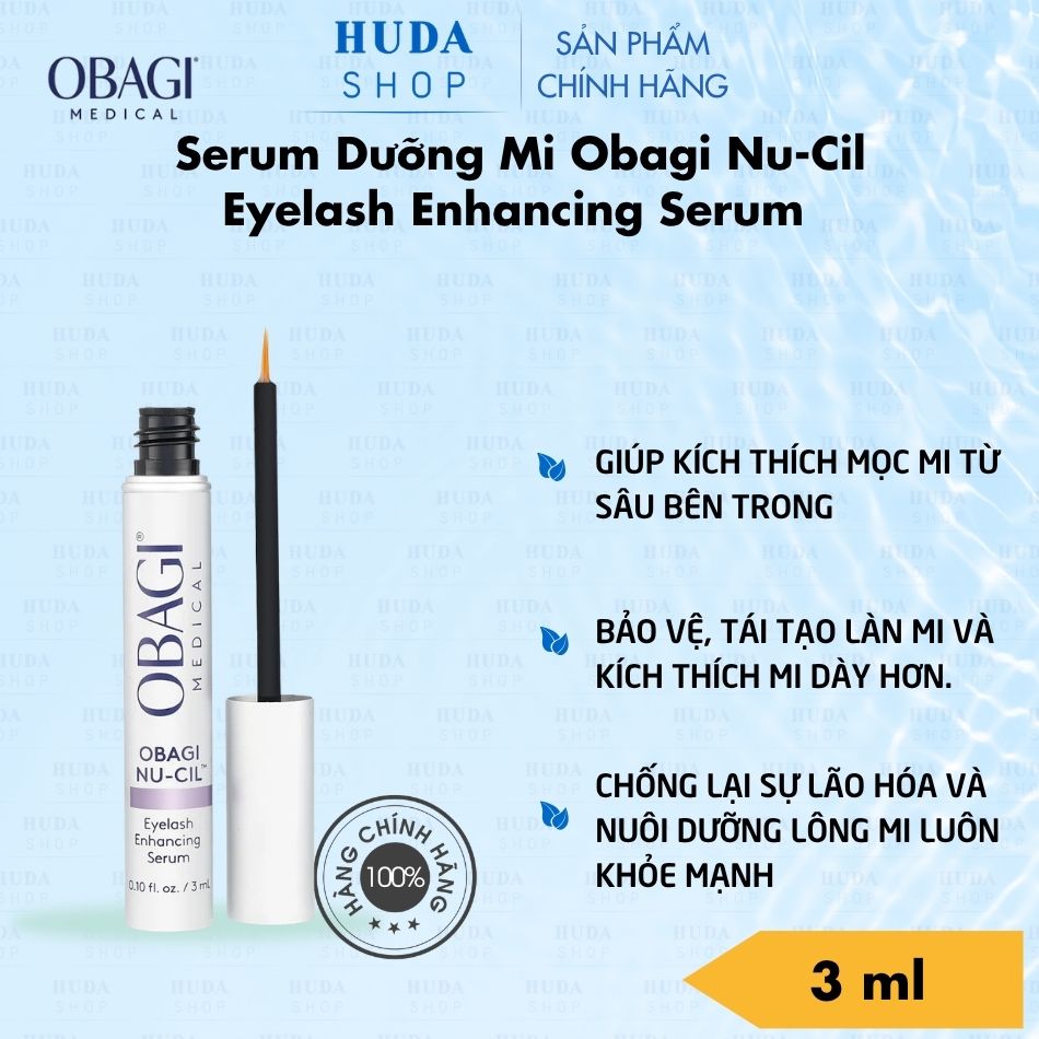 Serum Dưỡng Mi Obagi Nu-Cil Eyelash Enhancing Serum 3ml Chính Hãng