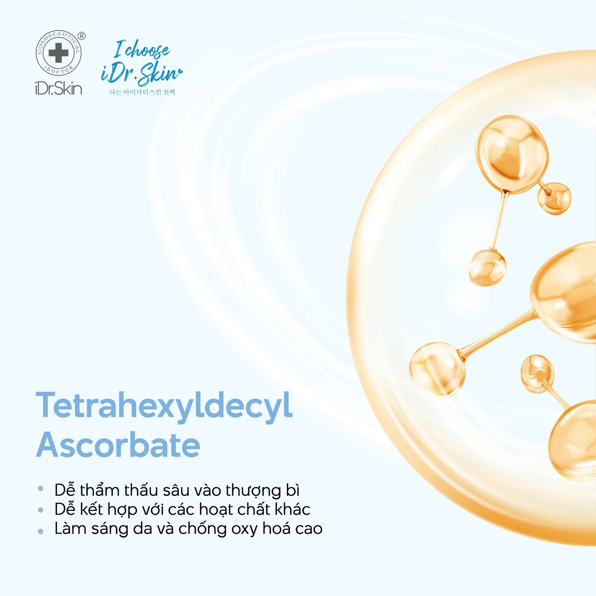 Serum Trắng Sáng Da, Mờ Thâm Nám iDr.Skin Crystal Vitamin C Ampoule 50ml
