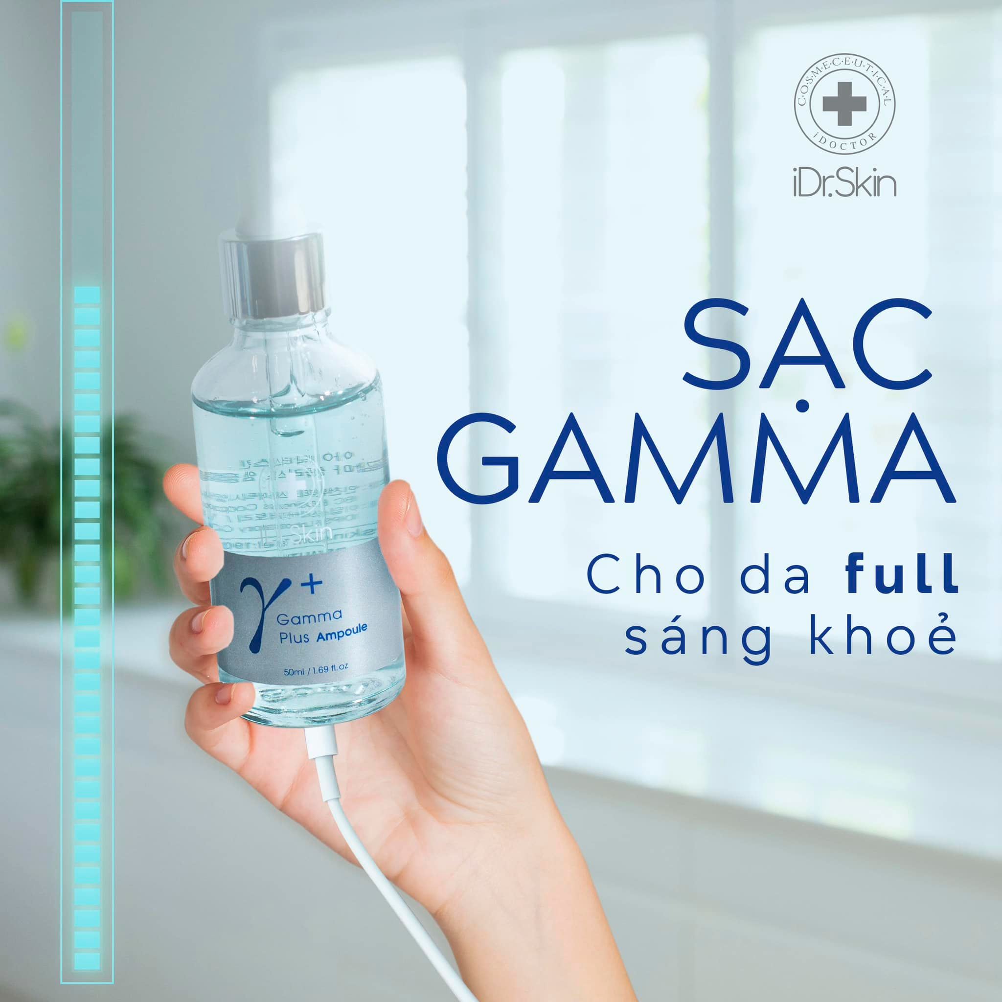 Serum cấp ẩm căng bóng da Idr.Skin Gamma Plus Ampoule 50ml