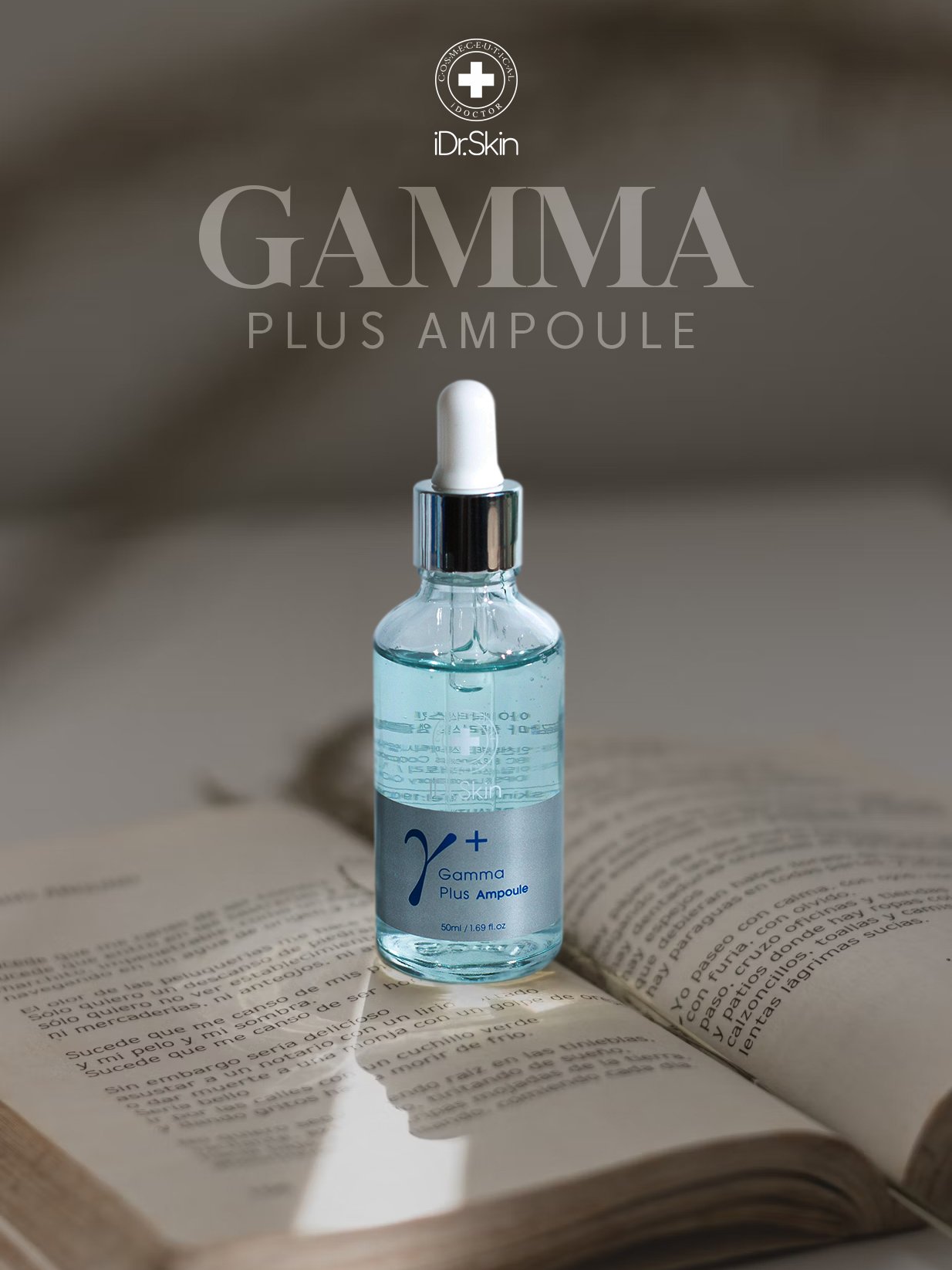 Serum cấp ẩm căng bóng da Idr.Skin Gamma Plus Ampoule 50ml