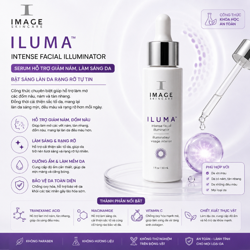 Serum hỗ trợ giảm nám, làm sáng da ILUMA Intense Facial Illuminator IMAGE Skincare