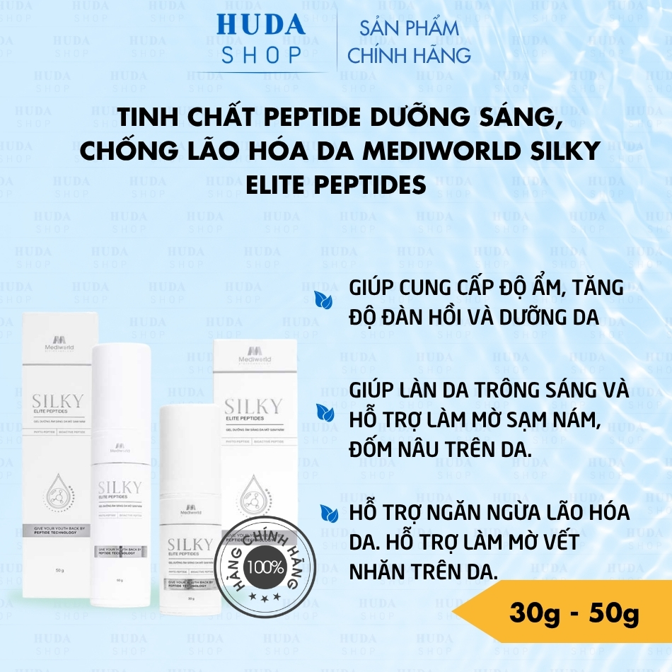 Tinh Chất Peptide Dưỡng Sáng, Chống Lão Hóa Da Mediworld Silky Elite Peptides