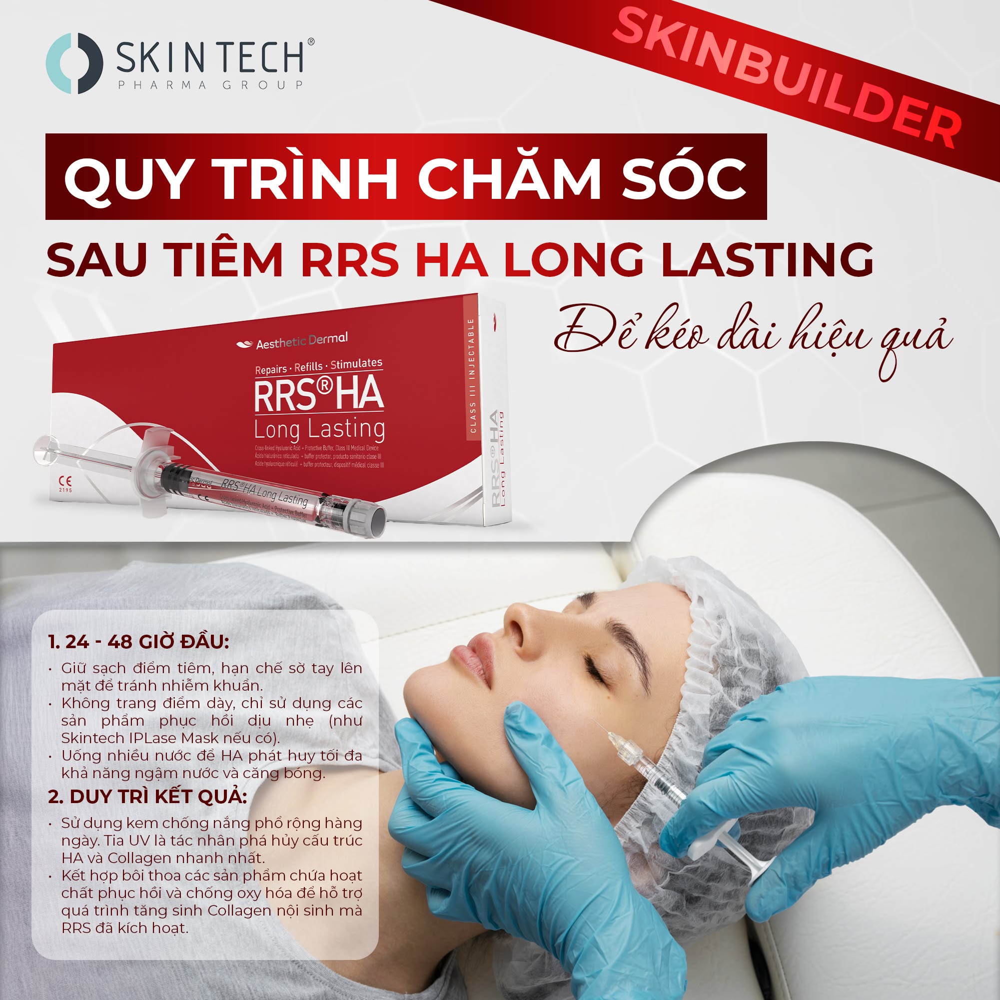 SkinTech RRS HA Long Lasting – Hoạt Chất HA Liên Kết Chéo Nâng Cơ Và Trẻ Hóa Da