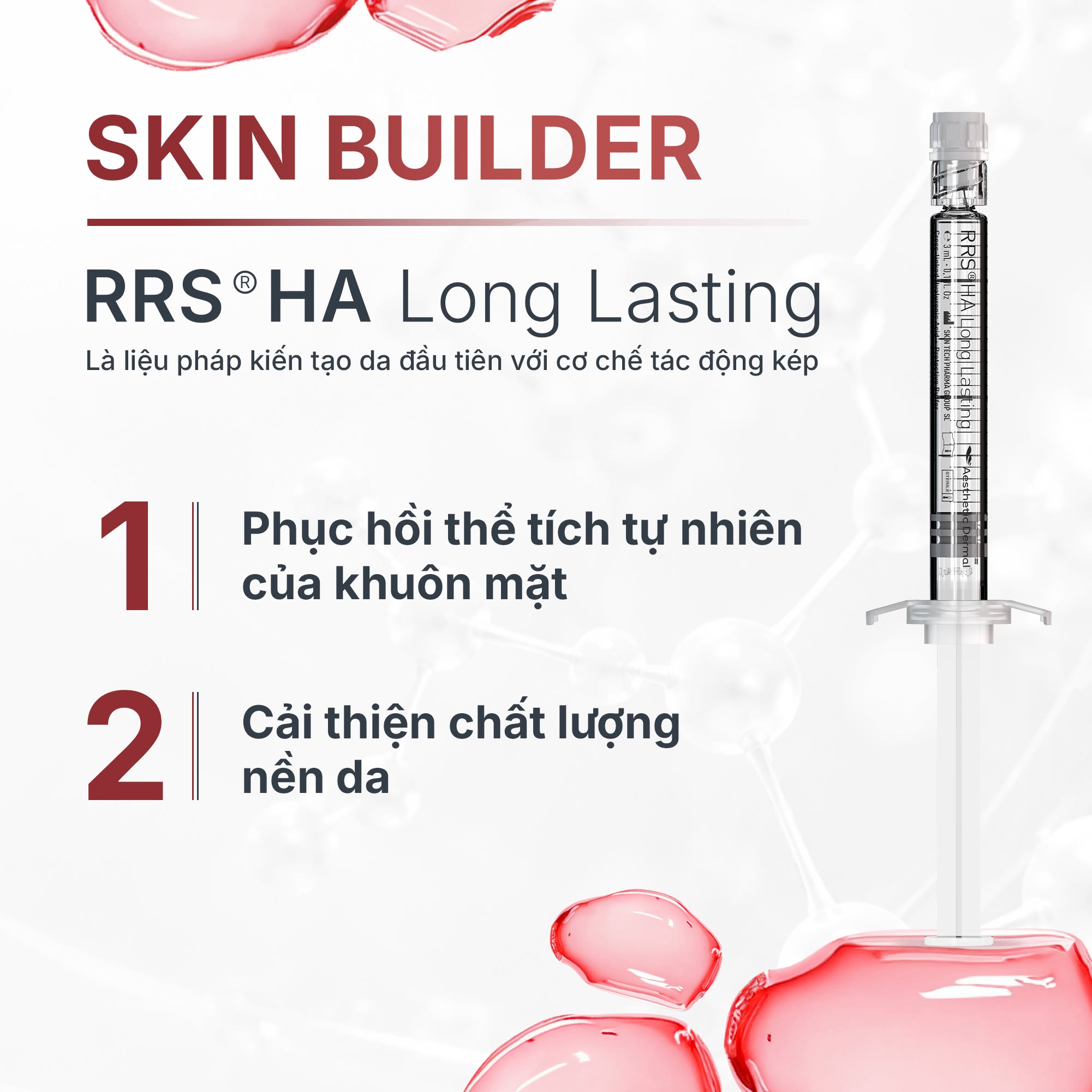 SkinTech RRS HA Long Lasting – Hoạt Chất HA Liên Kết Chéo Nâng Cơ Và Trẻ Hóa Da