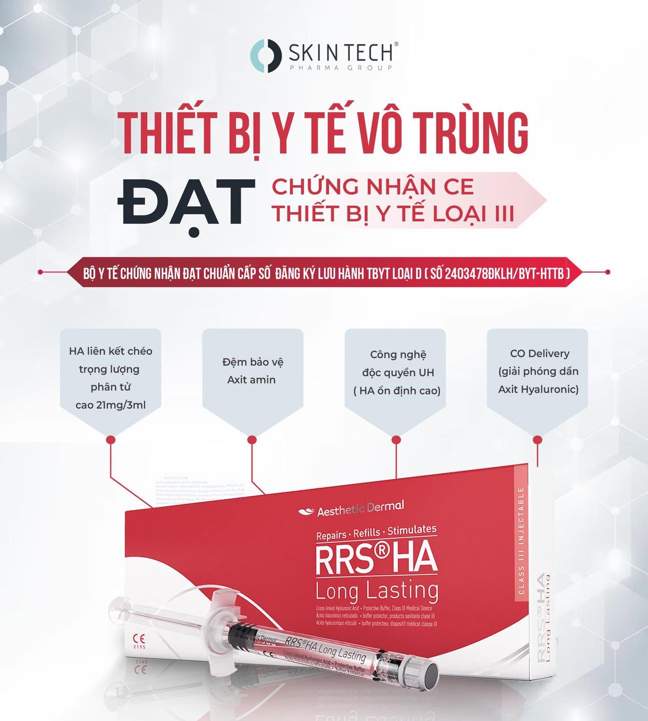 SkinTech RRS HA Long Lasting – Hoạt Chất HA Liên Kết Chéo Nâng Cơ Và Trẻ Hóa Da