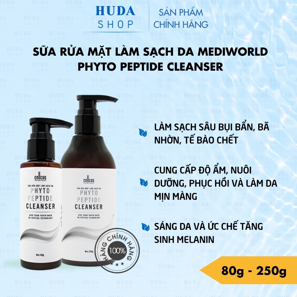 Sữa rửa mặt làm sạch da Mediworld Phyto Peptide Cleanser