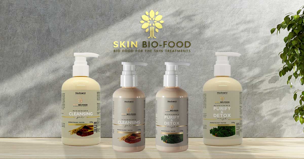 Sữa rửa mặt làm sạch da MEDIWORLD SKIN BIO FOOD CLEANSING GEL