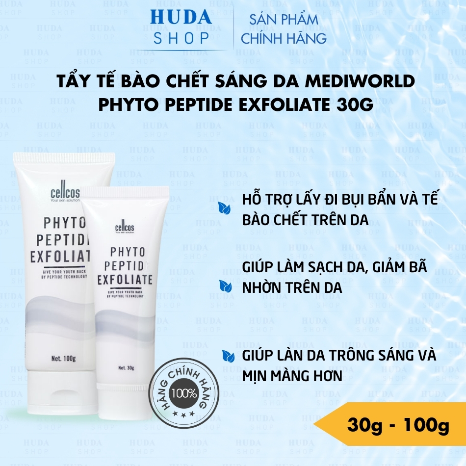 Tẩy tế bào chết sáng da Mediworld Phyto Peptide Exfoliate 30g