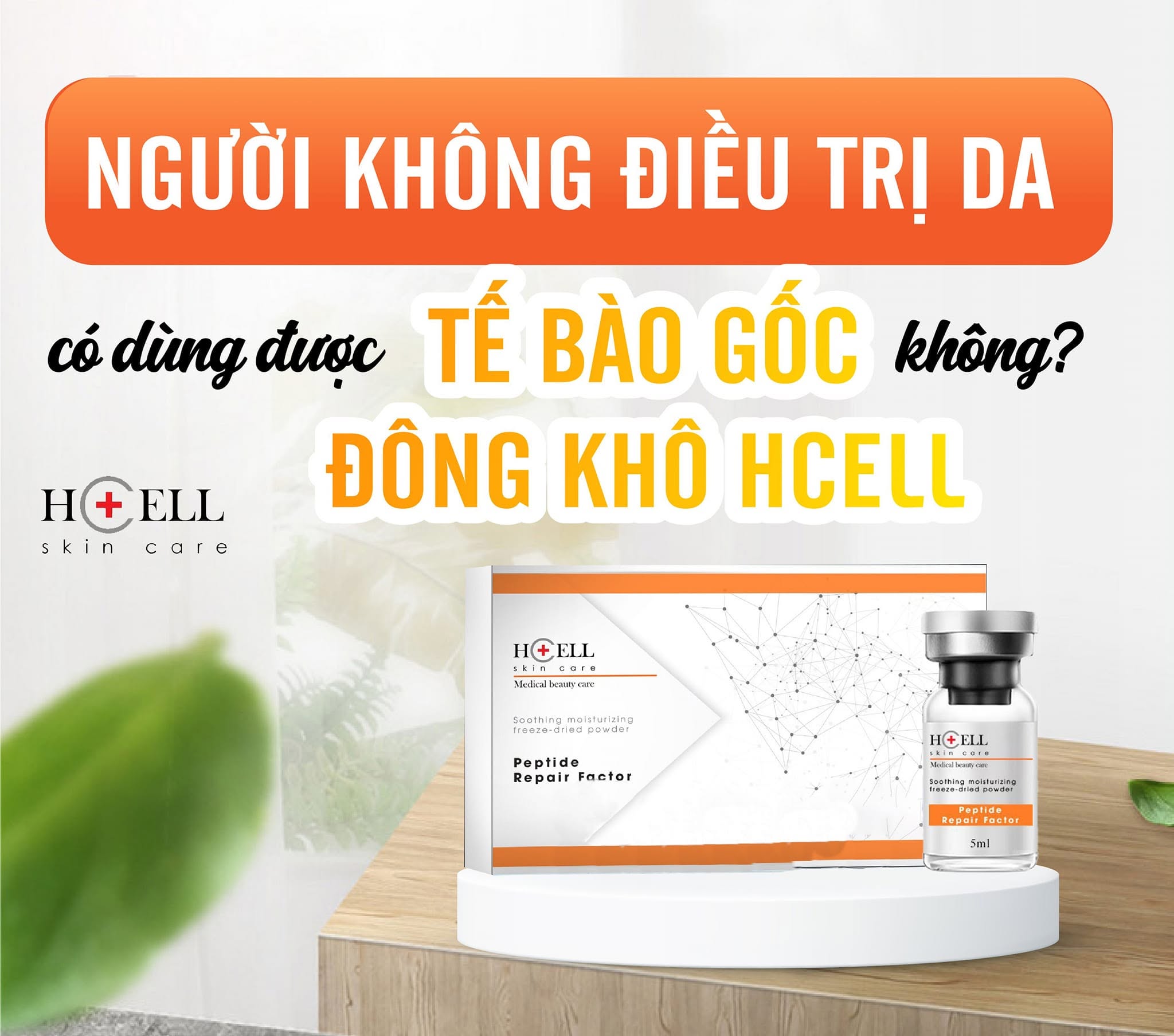Tế Bào Gốc Hcell Đông Khô Peptide Repair Factor nuôi dưỡng, tái tạo phục hồi da