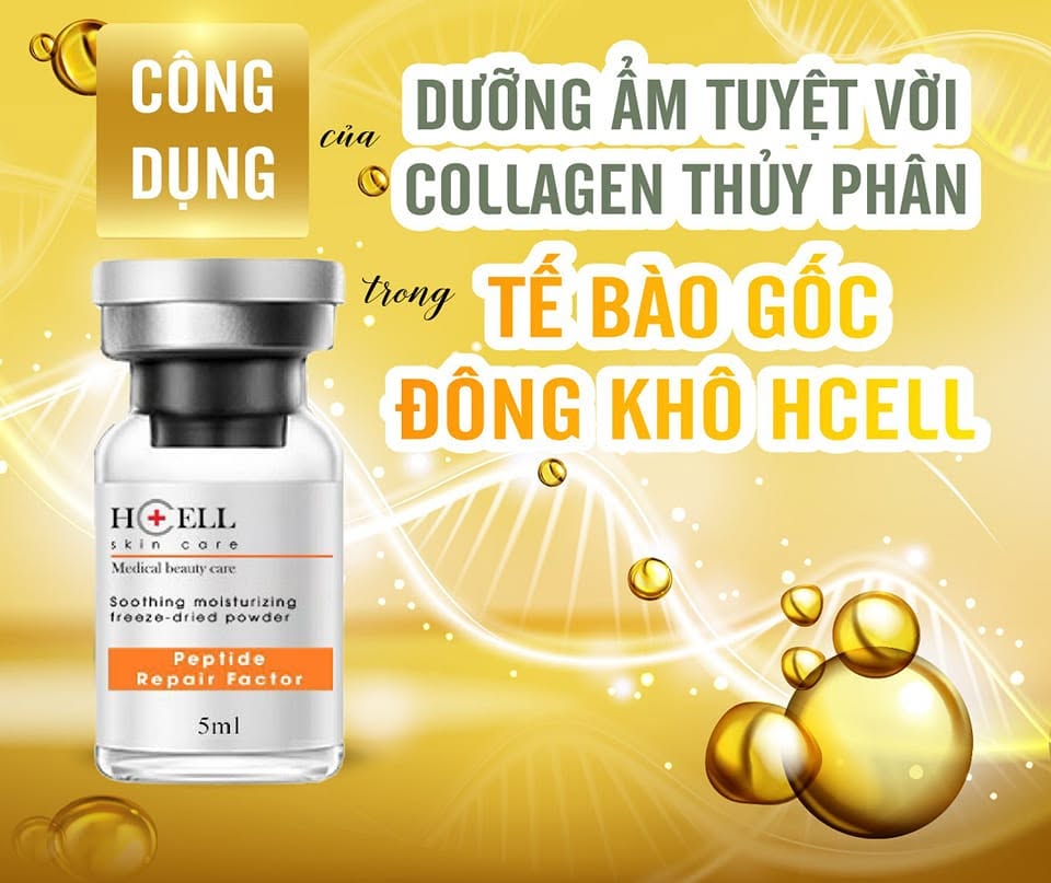 Tế Bào Gốc Hcell Đông Khô Peptide Repair Factor nuôi dưỡng, tái tạo phục hồi da