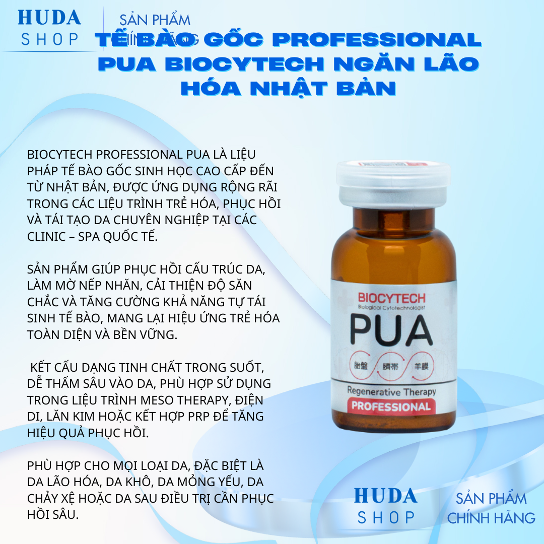 Tế bào gốc Professional Pua Biocytech ngăn lão hóa Nhật Bản