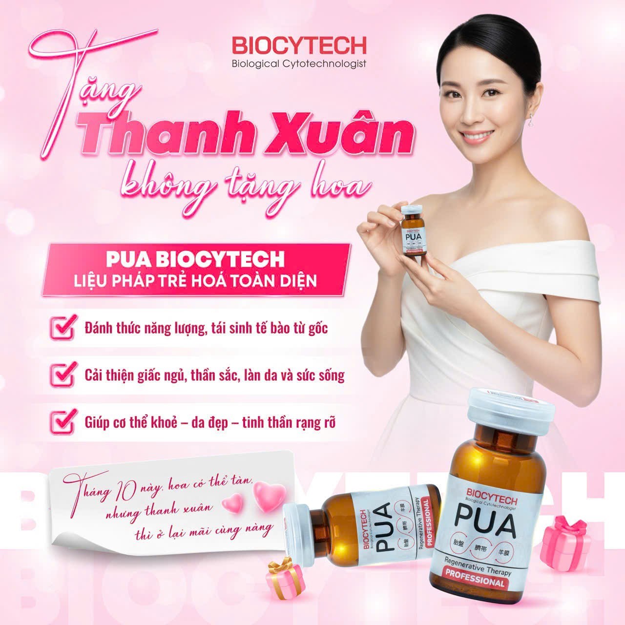 Tế bào gốc Professional Pua Biocytech ngăn lão hóa Nhật Bản