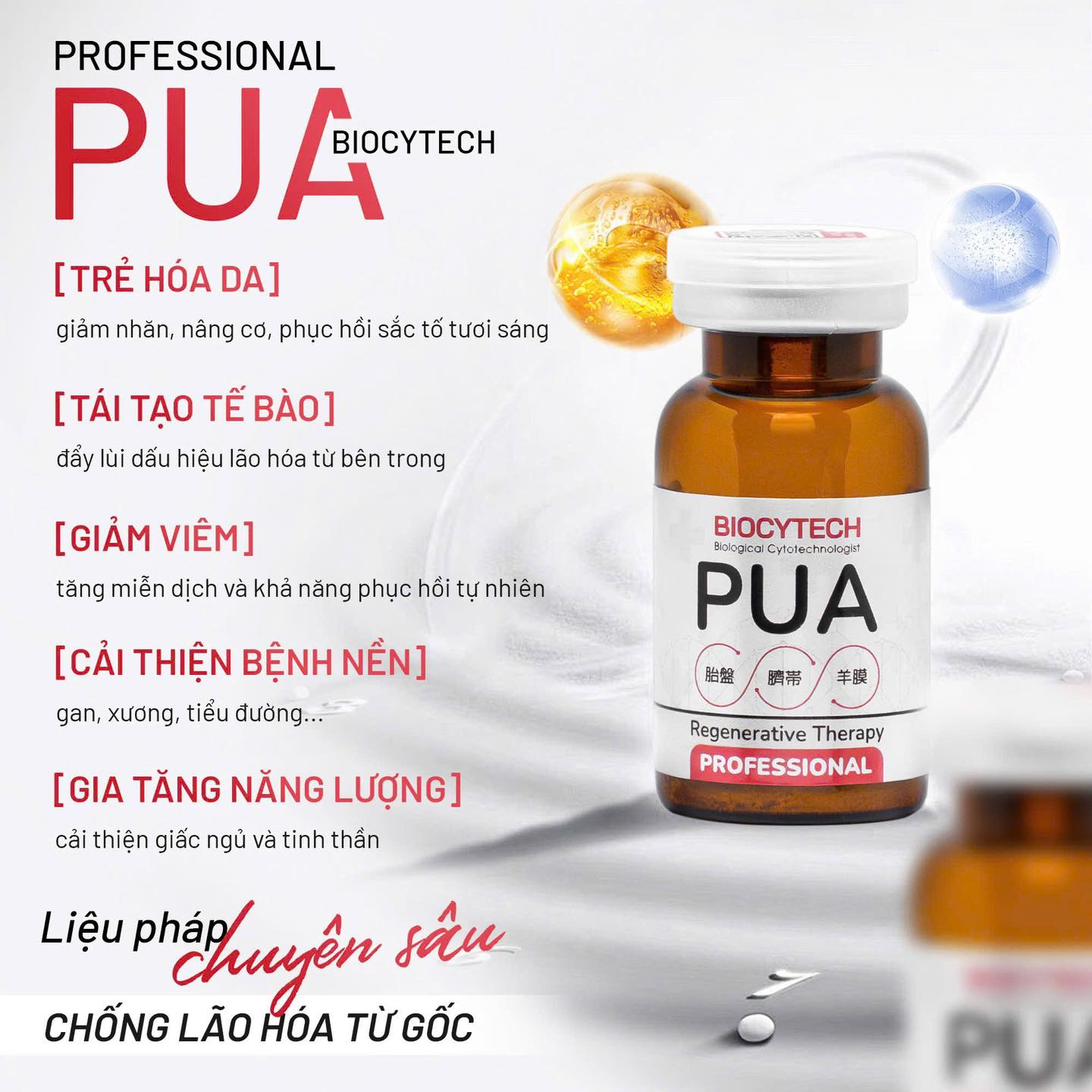 Tế bào gốc Professional Pua Biocytech ngăn lão hóa Nhật Bản
