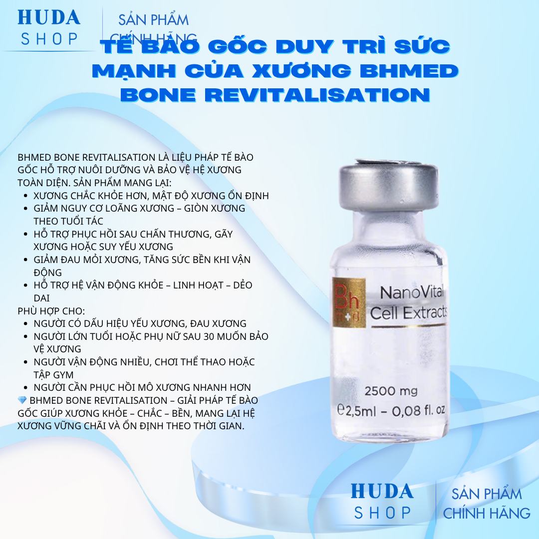 Tế bào gốc duy trì sức mạnh của Xương Bhmed Bone Revitalisation