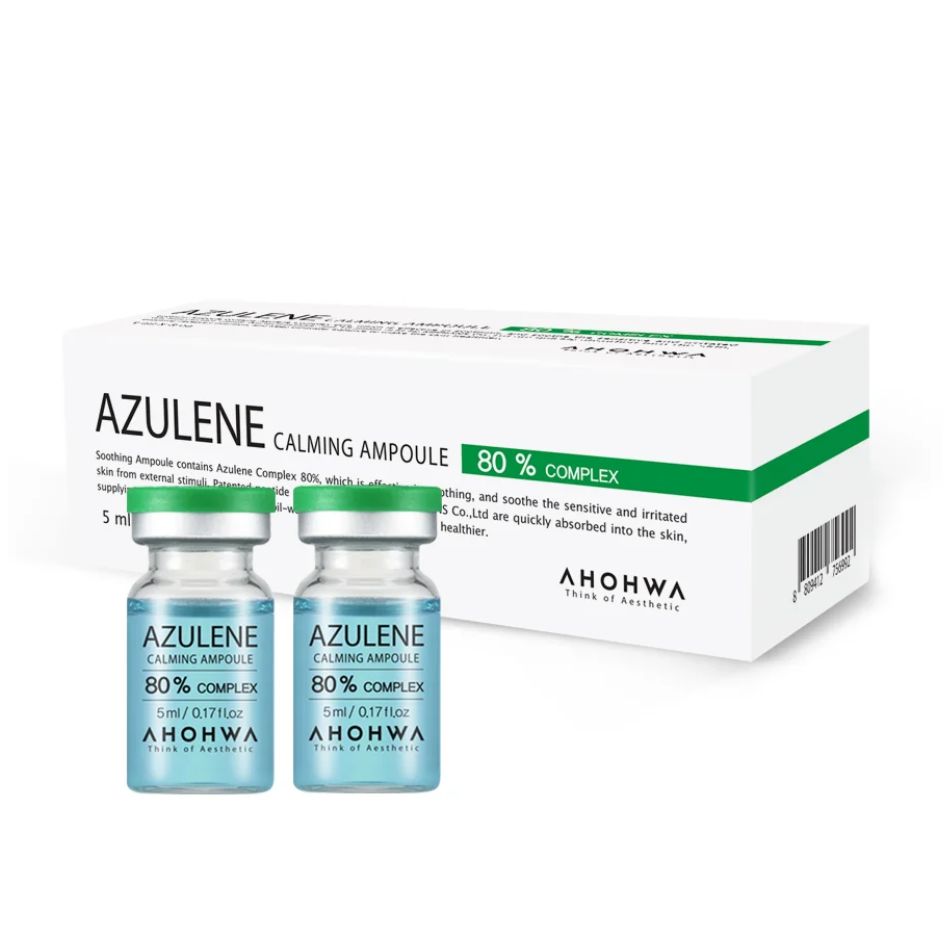 Tế bào gốc kháng viêm phục hồi tái tạo da mụn Ahohwa Azulene Calming Ampoule 80%